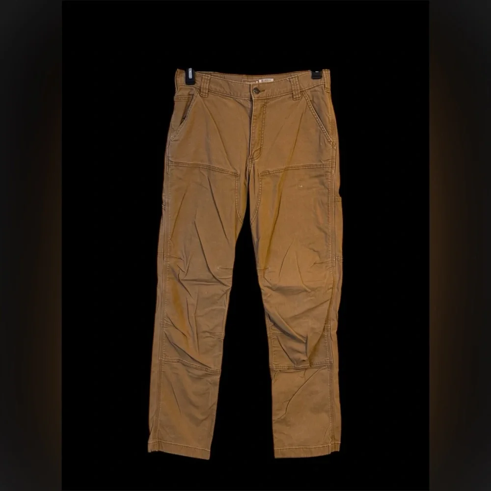 Carhartt Men's Relaxed Straight Rugged Flex Double-Front Denim Dungaree 32 x 34